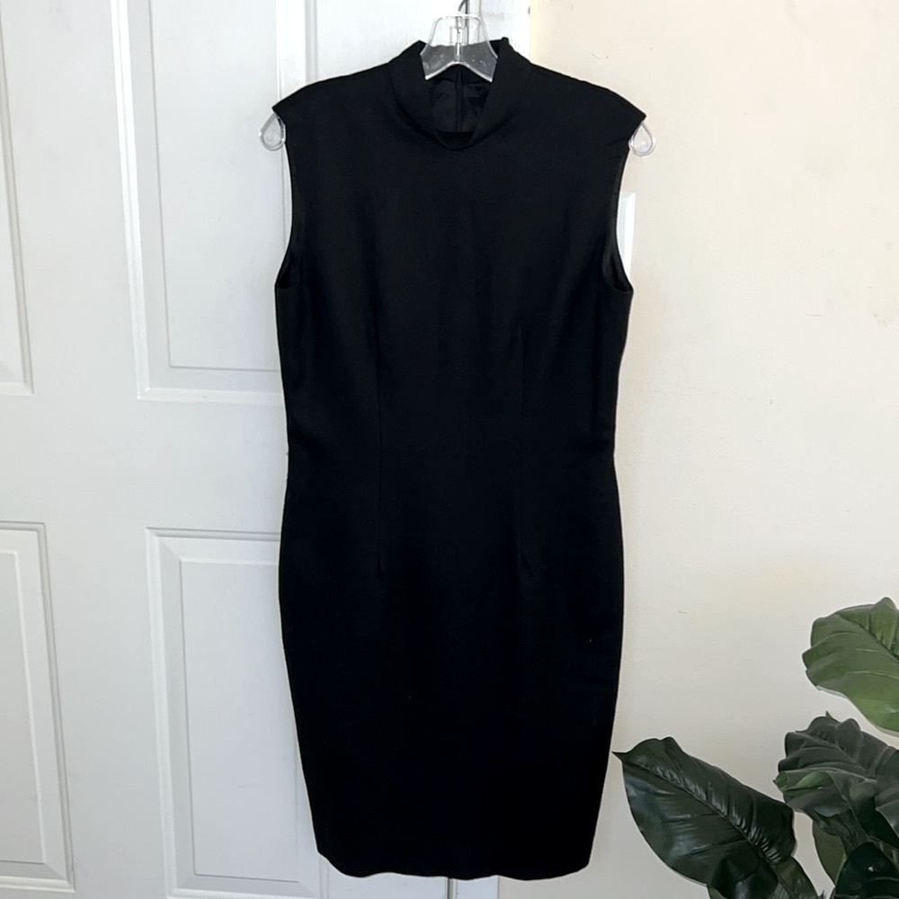 Kathryn Dianos Black Wool Career‎ Wear Dress Size 8